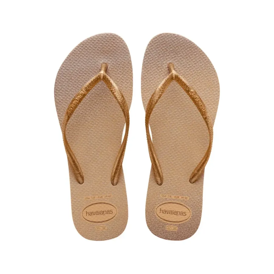 HAVAIANAS SLIM GLOSS DOURADO TAM33/34
