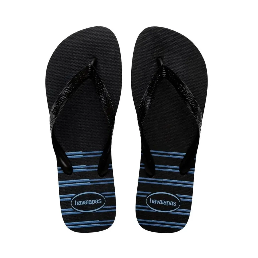 Havaianas Basic Preto e Azul 37/38