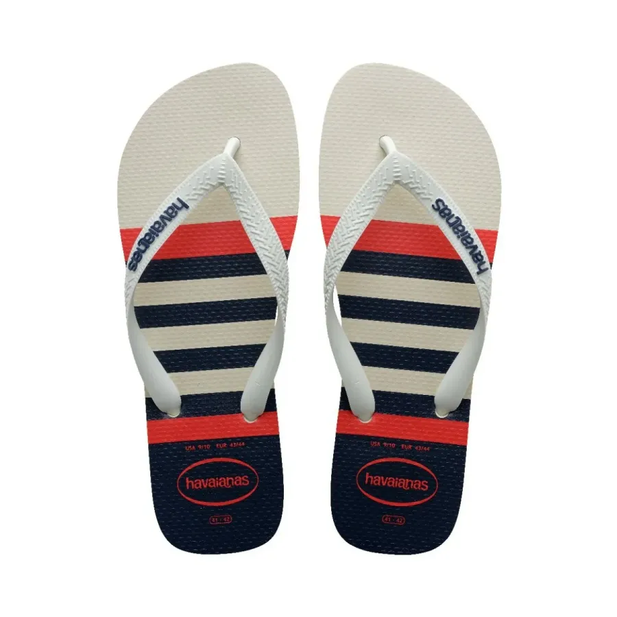 Sandálias Havaianas Top Nautical Branco/ Branco/ Marinho 43/44