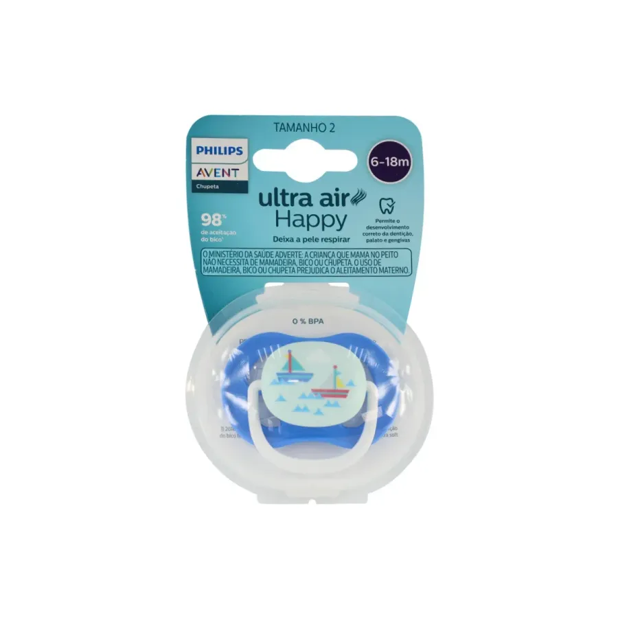 Chupeta Avent Ultra Air 6-18 Barco