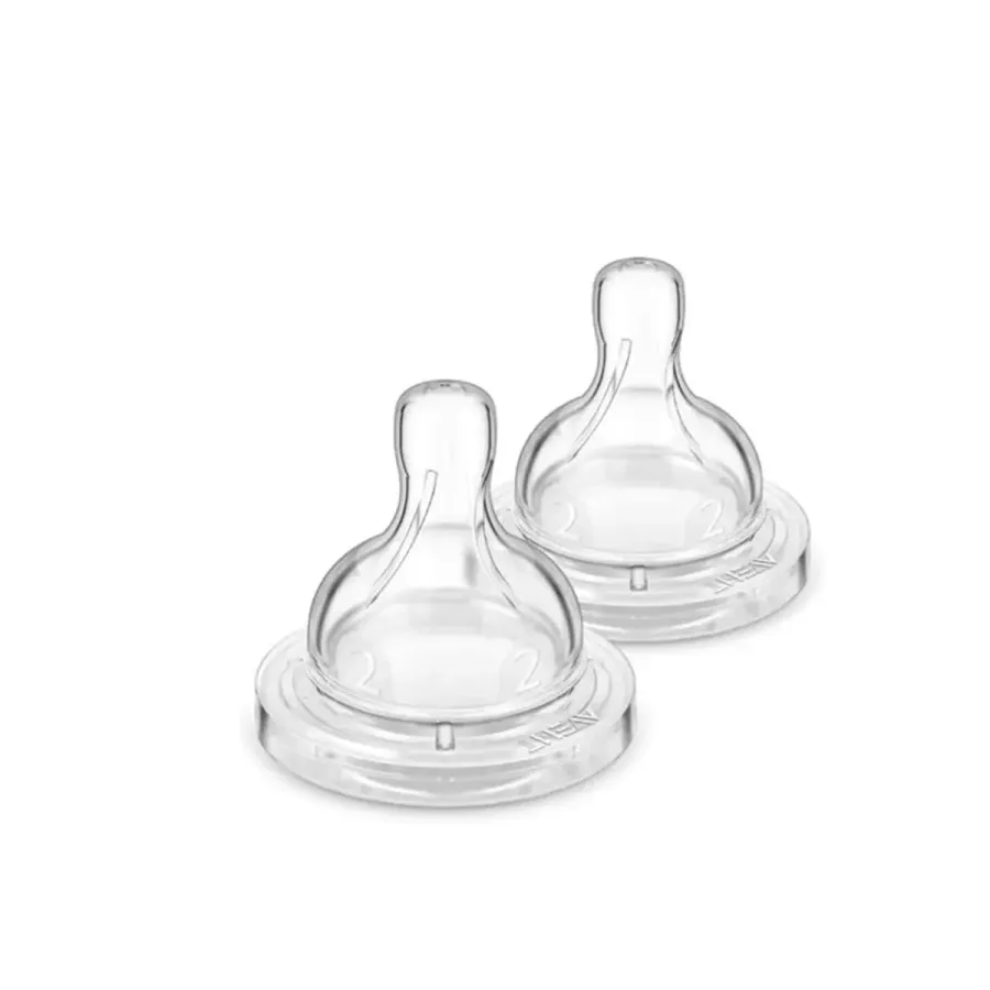 Bico de Mamadeira Avent Philips Anti-Colic N.02 +1 Mês Scy762/02 - 2 Unidades