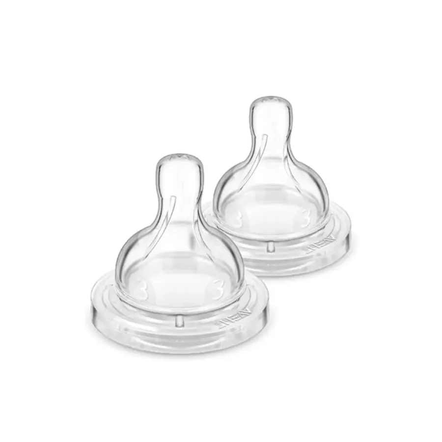 Bico de Mamadeira Avent Philips Anti-Colic N.03 +3 Meses Scy763/02 - 2 Unidades