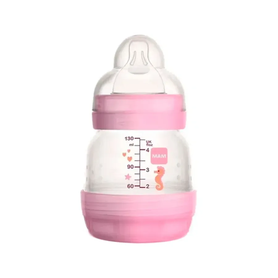 Mamadeira Mam Easy Start Rosa 130ml 1 Unidade