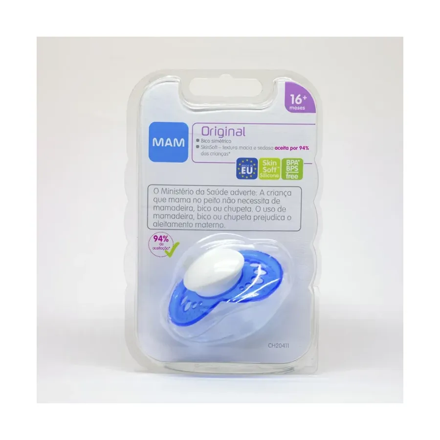 Chupeta Mam Original 16+ Meses Azul Ch20411 1 Unidade