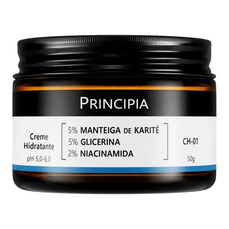 Creme Hidratante Facial Principia CH-01 50 g – Manteiga de Karité, Glicerina e Niacinamida