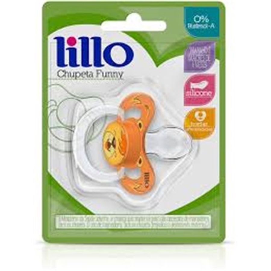 Chupeta Funny Animais Silicone Leão - Lillo 1 Unidade