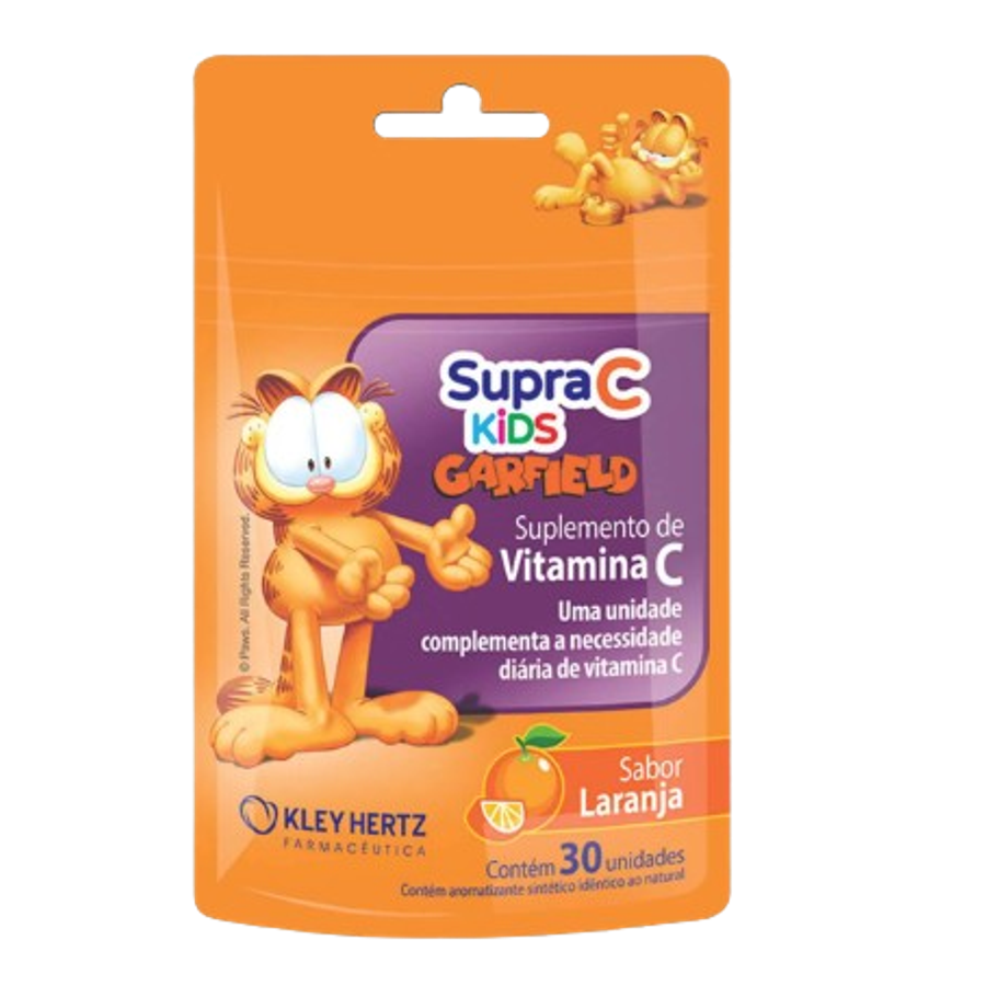 Suplemento Alimentar Supravitc Kids Vitamina C Sabor Laranja 30 Unidades