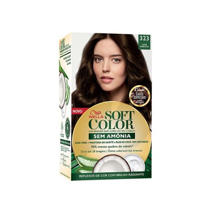 Tonalizante Capilar Wella Soft Color 3.23 Café Robusta