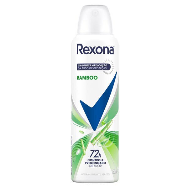 Desodorante Antitranspirante Aerossol Rexona Bamboo Feminino 72H 150Ml